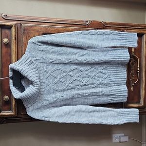 Love Change Grey Turtleneck Sweater